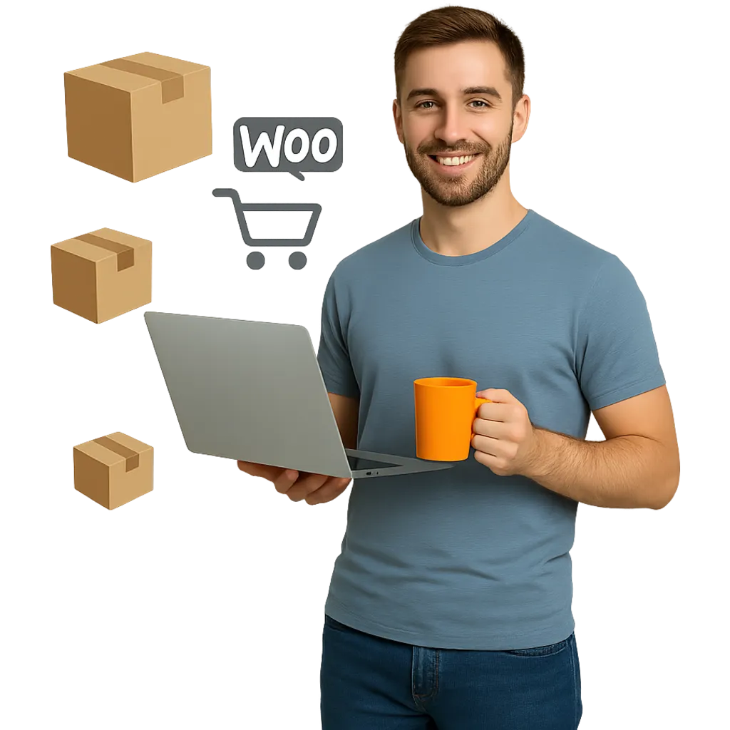 Hosting WooCommerce Hero Illustration