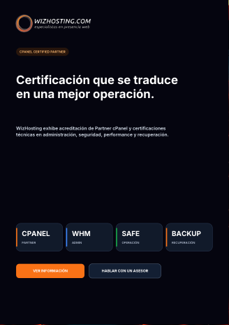 Vista previa de cPanel Partner y certificaciones