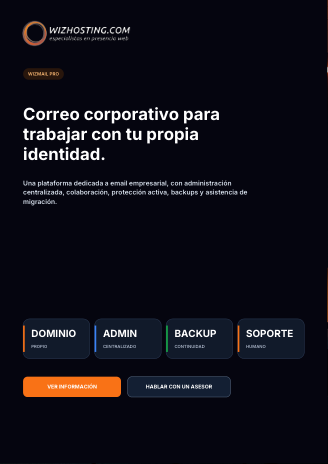 Vista previa de Email corporativo
